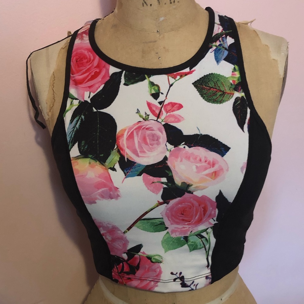 Betsey Johnson exercise crop top